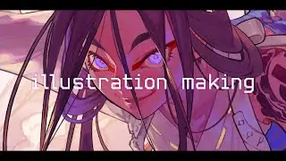 -illustration making-イラストメイキング　一心一体