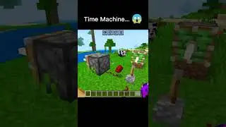 Time Machine... 😱 in Minecraft #minecraft #memes #shorts