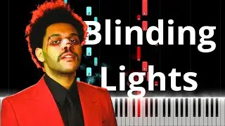 Blinding Lights | The Weeknd - Intermediate Piano Tutorial (Sheet Music Available)