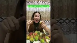 Green Variety Rambutan #food #rambutan #rambutanfruit