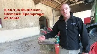 2 en 1 La Multiclean Clemens: Epamprage et Tonte