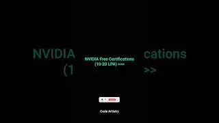 NVIDIA Free Certification Courses for High-Paying Tech Jobs (10-20 LPA) 🚀 #nvidia #shorts #shorts