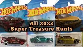 All 2022 Hot Wheels Super Treasure Hunts