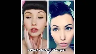WHAT BETTIE BANGS!?? How To Roll Your Bettie Bangs