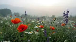 3 Hours of Wildflowers & Dew - Calming AI Art for Focus & Frame TV | Ambient