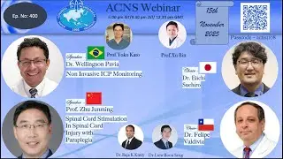 ACNS Webinar -Nov 15- Non Invasive ICP Monitoring & Sp Cord Stimulation in Sp. Cord Injury