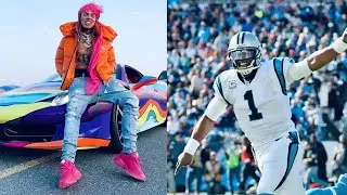 Cam Newton and Panthers Stoopid Challenge after Crazy TD!!!