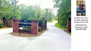 TBD Preserve LOTS, Elloree, SC Presented by Kristie Anderson.