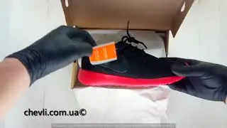 Мужские черно-красные кроссовки Nike Roshe Run