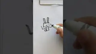 How to draw Super Rabbit boy from 'Press Start' by Thomas Flintham - Easy drawing for kids!