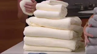 Northern Nights 8 Piece Luxury 100% Cotton Generous Size Bath Towel Set on QVC