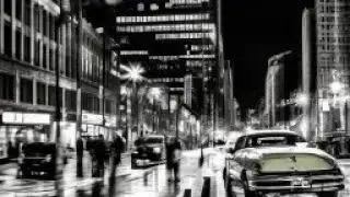 Driving tour on a Friday night. Streets of a large metropolis.