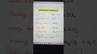 chemistry Imp Formula for tet exam #chemistry #hptet