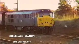 BR in the 1980s Stevenage Station on 28th October 1988