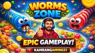 🎮📌worms zone Epic👑 Gameplay||@Kamrangamings1 ! Game score 150,380 ||&radic;