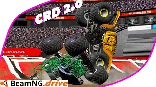 BeamNG Monster Jam - 10 Truck Freestyle show - Gages Custom