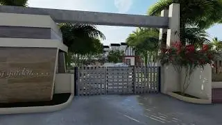 Entry Gate Design | 3D Rendered Walk-through in Lumion.