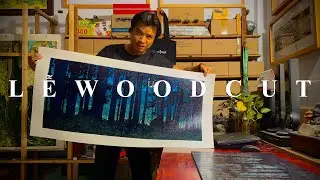 Woodblock printing diaries l Artwork: “UNDER THE MOONLIGHT 03