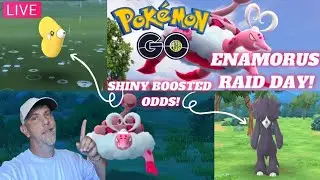 💙✨️Enamorus Raid Day, Boosted Shiny Odds On Furfrou And Luvdisc In Pok&eacute;mon Go!✨️💙 LIVE!!