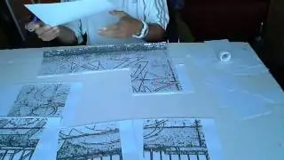 4 neue farbige Kunstwerke - Vorarbeiten 1
