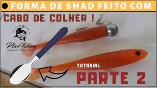 Forma de shad , feita com borracha vermelha