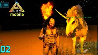 Taming a Unicorn in ARK Mobile! 🦄 | Ark mobile ragnarok | Ep. 02