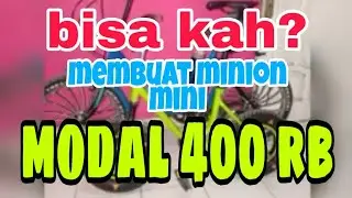 Minion frame 16 dengan velg ukuran 12  lucuuuu,,,