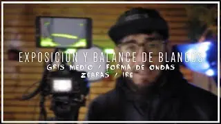 Exposición y Balance de Blancos Correctos (Gris Medio, Fotometro, Forma de Onda, IRE, Zebras)