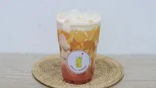 Caramel Rose Tea Latte 🤤✨🌹 #shorts