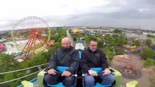 Mike and Dick Chance - First Riders on Lightning Run at Kentucky Kingdom