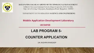 Counter Application | Mobile Application Development Lab 5