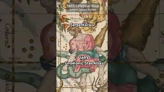 Ignace Pardies&rsquo; Stunning 1693 Celestial Map: Gnomonic Star Atlas with Comet Paths #celestial #space