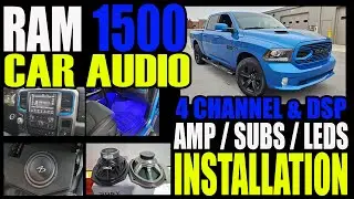 RAM 1500 - NEW SPEAKERS WITH 4 CHANNEL / SUB AMP INSTALL - HEISE INTERIOR LEDS
