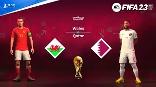 FIFA 23 - Wales vs. Qatar - FIFA World Cup Qatar Final | PS5&trade; Gameplay [4K 60FPS] Next Gen