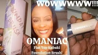 OMANIAC Flat Top Kabuki Foundation Brush - Review! Outstanding!!!