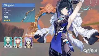 Yelan C0 Main DPS 9-Star Floor 12 with 3-Star Weapon