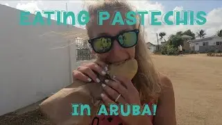 Eating Pastechis in Aruba!