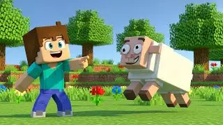 La Oveja Tonta de Minecraft Corrió Hacia la Cueva | Canción Infantil Divertida | Rimas para Niños