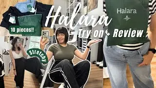 My First HALARA Try On + Honest Review ✨👖10 piece Haul of sizes Medium & Large for Midsize Women