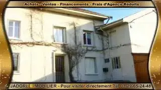 A VENDRE MAISON axe BACCARAT (54120) - RAMBERVILLERS (88700)