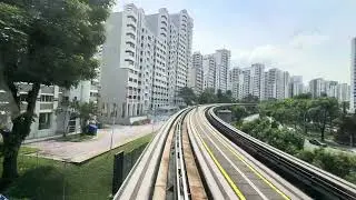 BPLRT Bombardier Innovia APM 100 C801 106/112: Bukit Panjang to Segar.
