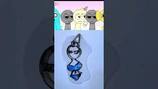 Sprunki funny drowning challenge #sprunki #short #art