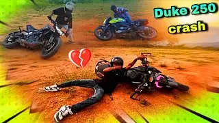Duke 250 crash 💔|| vlog video 🔥|| kindo pop