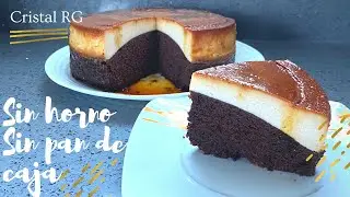 Chocoflan|Sin Pan de caja|Sin horno|Pastel imposible