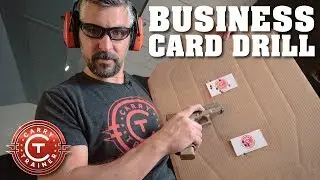 Business Card Drill - DIY Range Targets