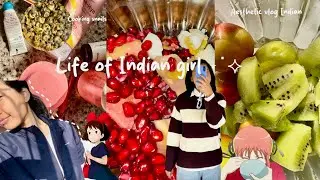 Day in my life🌿|Aesthetic vlog Indian |Life of introvert|Slice of life🌷☘️