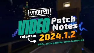 VRChat Video Patchnotes 2024.1.2 