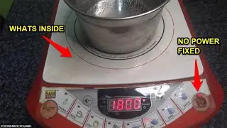 NO POWER PROBLEM SOLVED |  REPLACING SWITCH ON INDUCTION COOKER | REPAIR | WHATS INSIDE | MS TECH