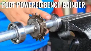 Foot Powered Bench Grinder DIY