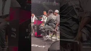 Bud Crawford snatching belts after the fight #pressconference #spencevscrawford #boxing